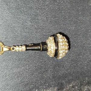 Rhinestone 🎤 Microphone Chain